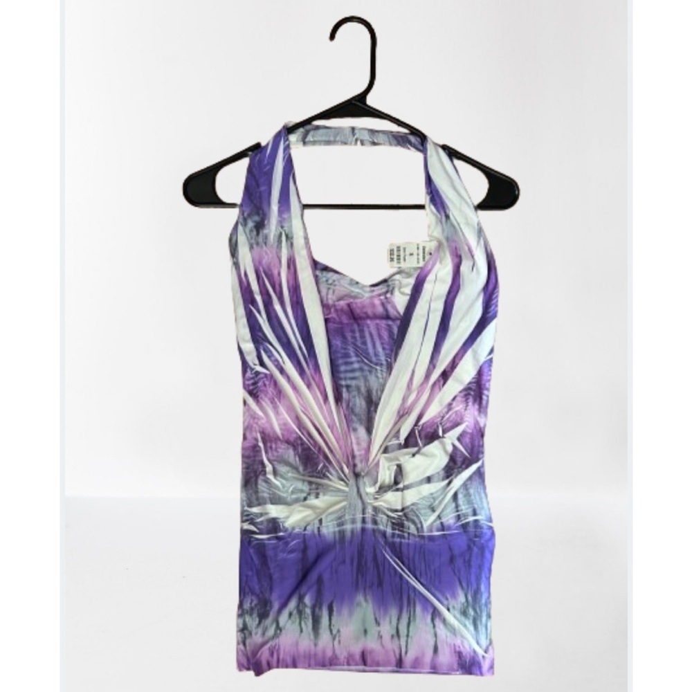 NWT Purple & Lavender Halter Top Summer Shirt size small